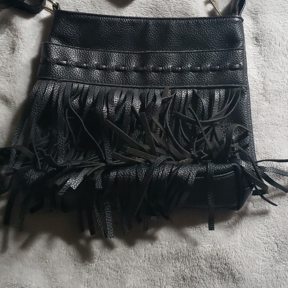 Black tassel bag